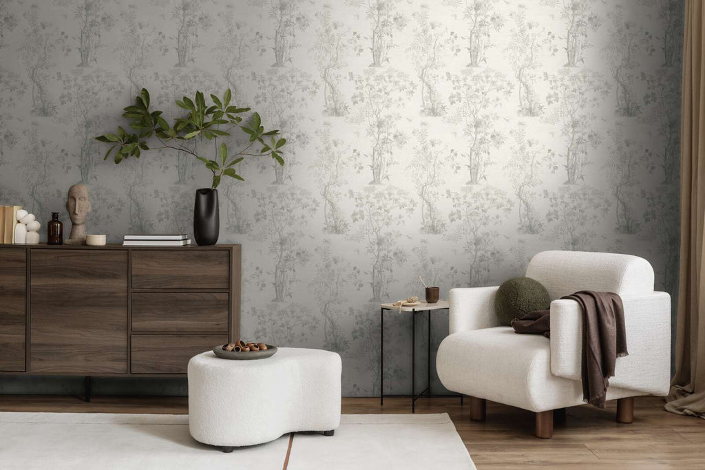 The Windsor Chinoiserie | Alabaster & Shimmering Champagne Luxe